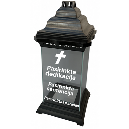 Personalizuota kapų žvakė su jūsų dedikacija